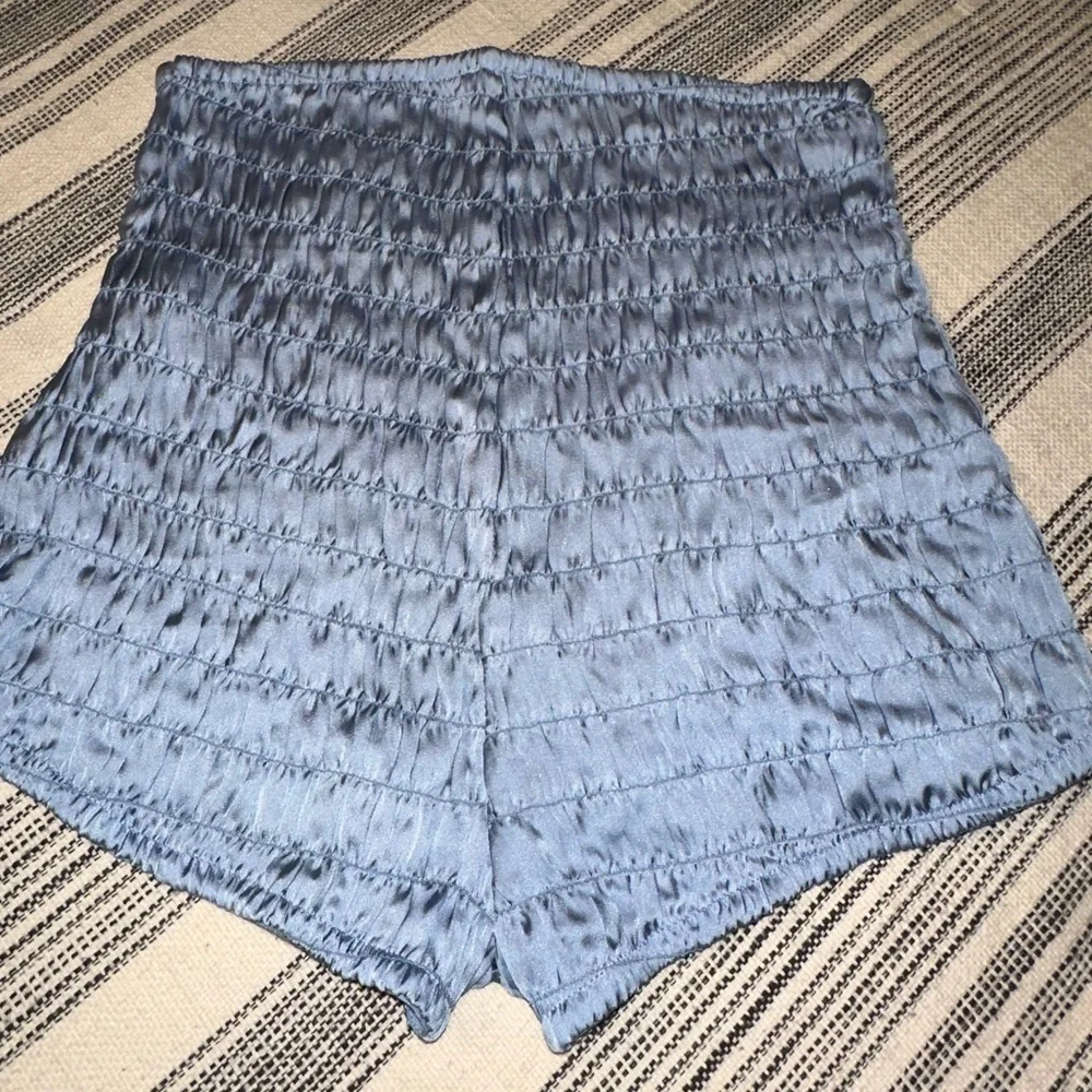 free people intimately ruched shorties blue
